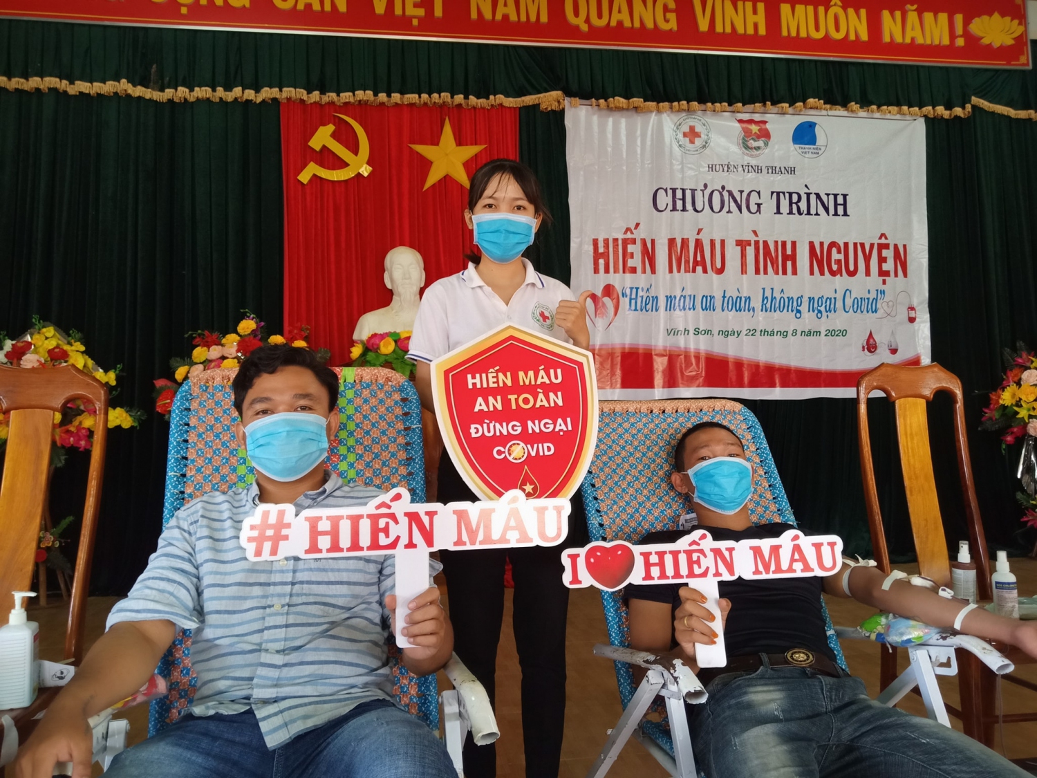 Hoài Nhơn, Vĩnh Thạnh: Thu 145 đơn vị máu hiến đột xuất