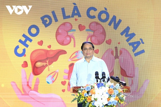 Thủ tướng Phạm Minh Chính phát động phong trào “Đăng ký hiến tặng mô, tạng cứu người – Cho đi là còn mãi”.